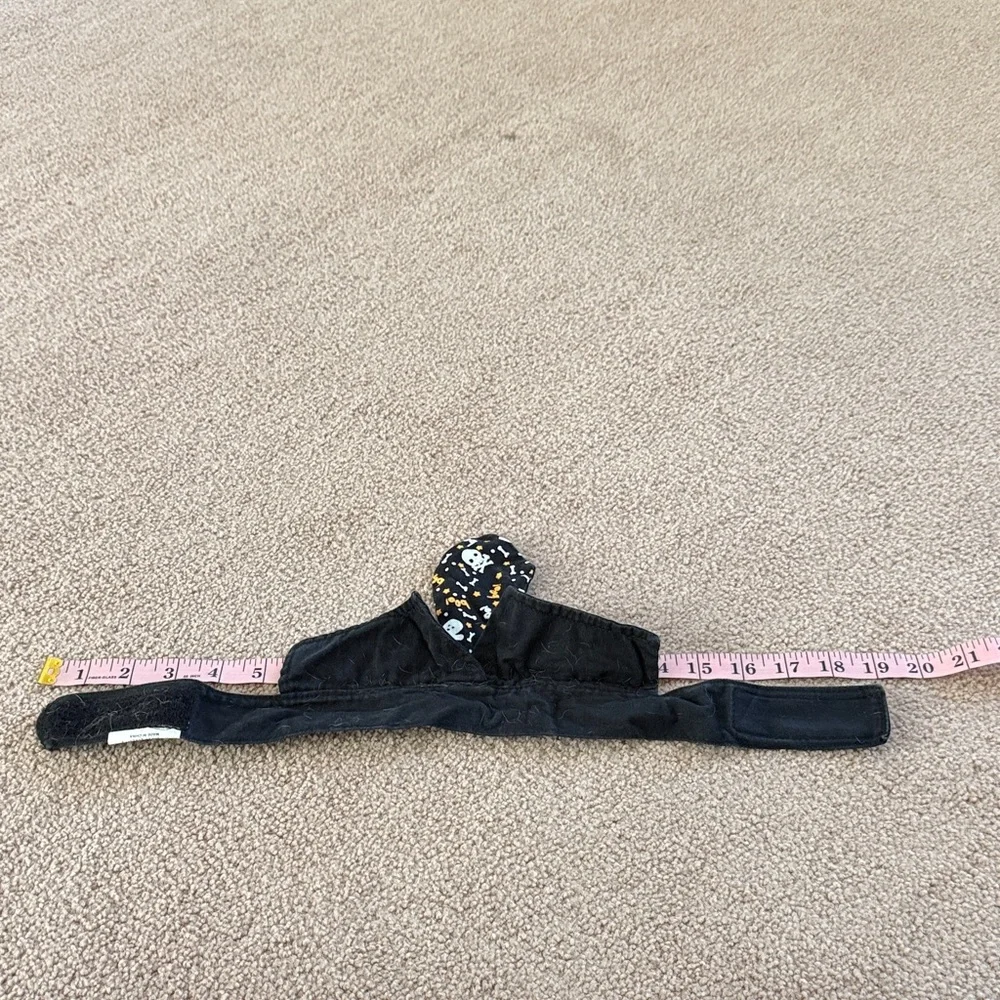 Black Halloween Skull Tie Collar